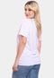 Tshirt Blusa Feminina Coqueiros California Estampada Manga Curta Camiseta Camisa Branco - Marca ADRIBEN