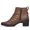 Bota Country Feminina Cano Baixo De Couro Drapeada Salto Baixo Mod.2100   - Marca Mister Couros