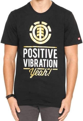 Camiseta Element Positive Vibration Preta