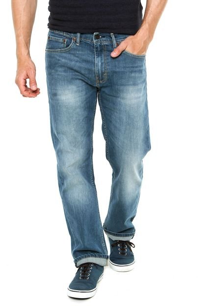 Calça Jeans Levis Slim Pespontos Logo Azul - Marca Levis
