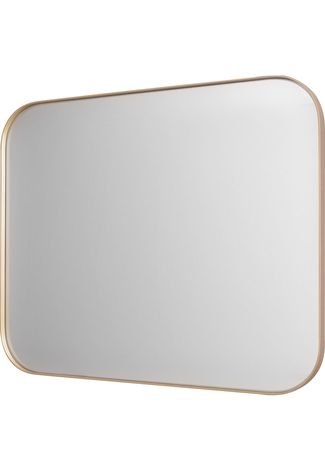 Espelho Corner Retangular Com Moldura Dourada - 120X100 Vidrotec
