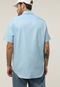 Camisa Lacoste Reta Bolso Azul - Marca Lacoste
