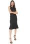 Vestido Colcci Midi Sino Preto - Marca Colcci