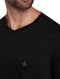 Camiseta Dudalina Masculina V-Neck Essential Gray Icon Preta - Marca Dudalina