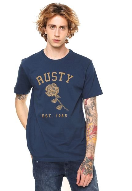 Camiseta Rusty Rose Azul - Marca Rusty