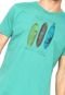 Camiseta Richards Aquarela Boards Verde - Marca Richards
