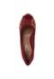 Peep Toe Crysalis Meia-Pata e Hotfix Vermelho - Marca Crysalis