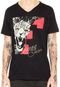 Camiseta Fatal Surf Slim Gola V Preta - Marca Fatal Surf