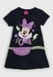 Vestido Cativa Infantil Minnie Azul-Marinho - Marca Cativa