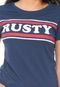Camiseta Rusty Avalon Azul-marinho - Marca Rusty