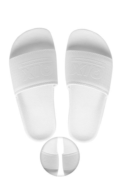 Chinelo Slide Qix Logo Branco - Marca Qix