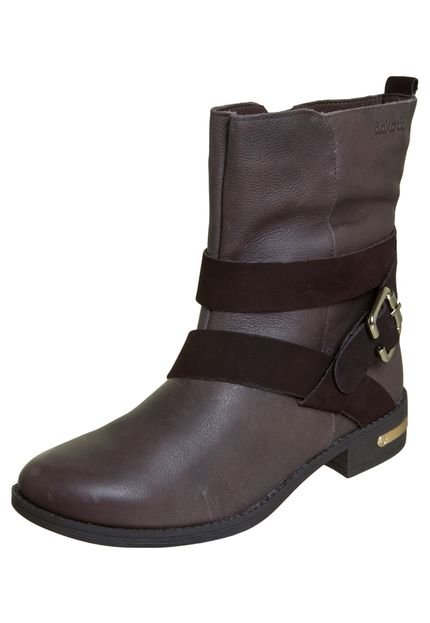 Bota Dakota Cano Curto Tira Marrom - Marca Dakota