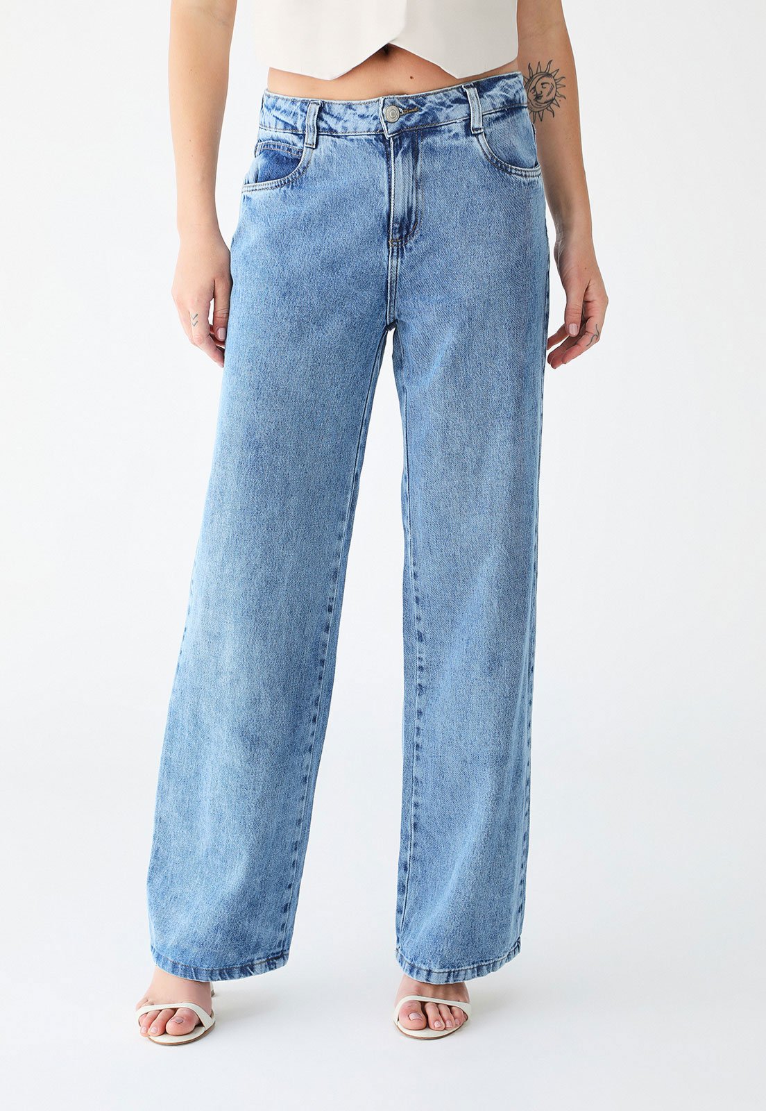 Calça Jeans Sawary Pantalona Azul - Marca Sawary