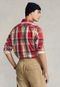 Camisa Polo Ralph Lauren Reta Xadrez Vermelha - Marca Polo Ralph Lauren