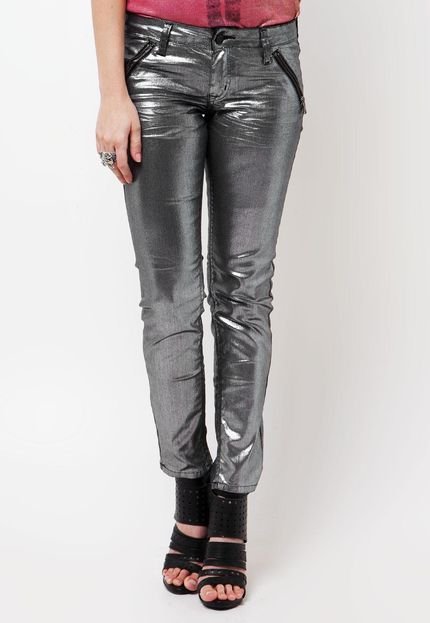 Calça Sarja Calvin Klein Jeans Metal Prata - Marca Calvin Klein Jeans