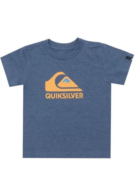 Camiseta Quiksilver Manga Curta Menino Azul - Marca Quiksilver