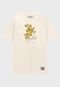 Camiseta Streetwear Prison Off White Floral Premium - Marca Prison