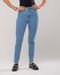 Calça Jeans Mom Feminina Cintura Alta Básica com Elastano 00201 Média Consciência - Marca Consciência