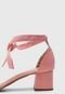 Sandália Amber Amarração Rosa - Marca AMBER