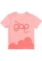 Camiseta GAP Lettering Bolso Rosa - Marca GAP