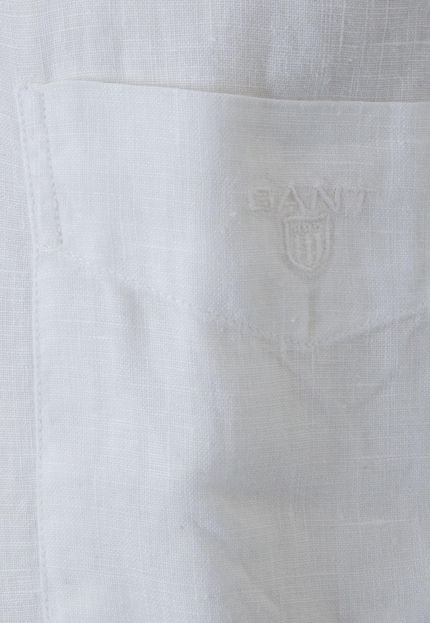 Camisa Linho Gant The Linen Shirt Branca - Marca Gant