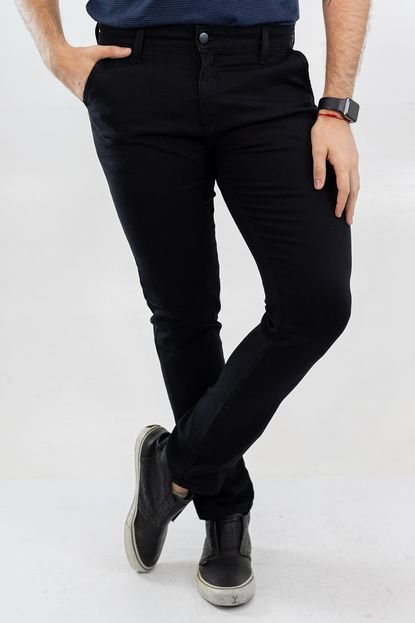 Calça Masculina Slim Sarja Preta Strech Anticorpus - Marca Anticorpus JeansWear