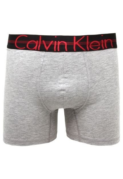 Cueca Calvin Klein Underwear Boxer Logo Cinza - Marca Calvin Klein Underwear