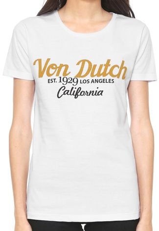 Camiseta Von Dutch Lettering Branca