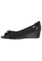 Peep Toe Piccadilly Preto - Marca Piccadilly