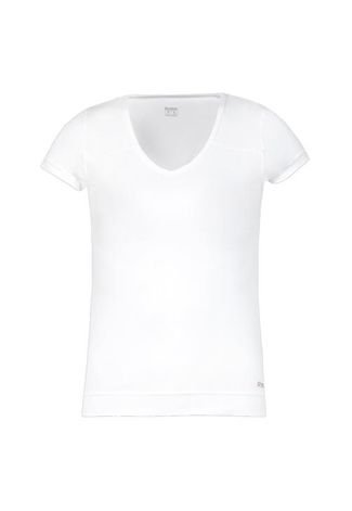 Camiseta Reebok V Neck Fit Branca
