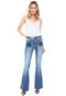 Calça Jeans Guess Flare Bordada Azul - Marca Guess