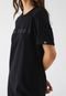 Vestido Colcci Midi Logo Preto - Marca Colcci