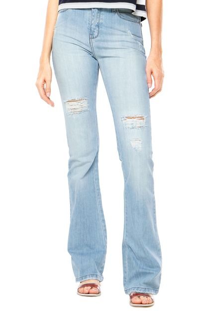 Calça Jeans EVA Flare Azul - Marca EVA