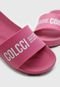 Chinelo Slide Colcci Logo Rosa - Marca Colcci