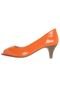 Peep Toe Anna Flynn Laranja - Marca Anna Flynn