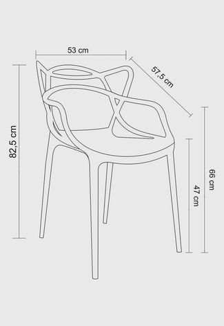 Kit 02 Cadeiras Allegra Amarela Rivatti