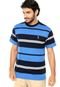Camiseta Aleatory Stripe Azul - Marca Aleatory
