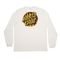 Camiseta Santa Cruz Manga Longa Thrasher Flame Dot Off White - Marca Santa Cruz