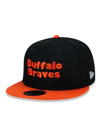 Boné New Era 950 Buffalo Braves Aba Reta Snapback Preto