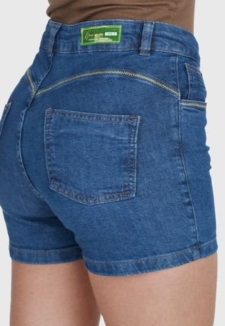 Shorts Jeans HNO Jeans Curto com Elastano Azul