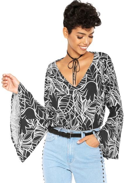 Blusa Nolita Estampada Preta - Marca Nolita