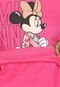 Blusa de Moletom Flanelada Fechada Cativa Disney Minnie Rosa - Marca Cativa Disney