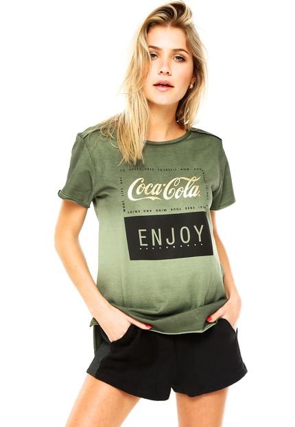 Camiseta Coca-Cola Jeans Comfort Enjoy Cinza - Marca Coca-Cola Jeans