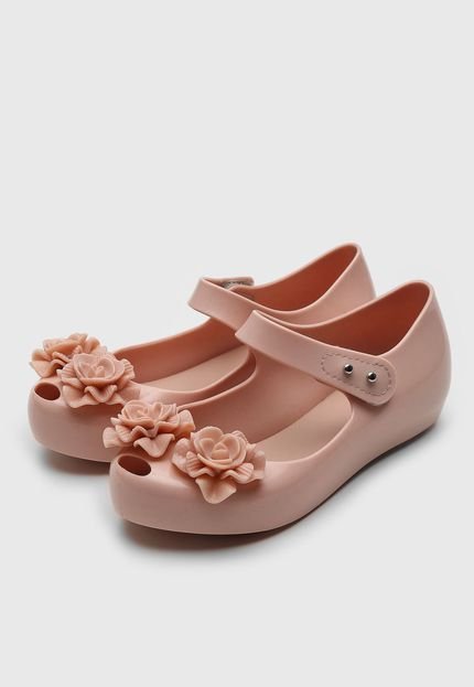 Sapatilha Mini Melissa Infantil Ultragirl Garden Rosa - Marca Mini Melissa