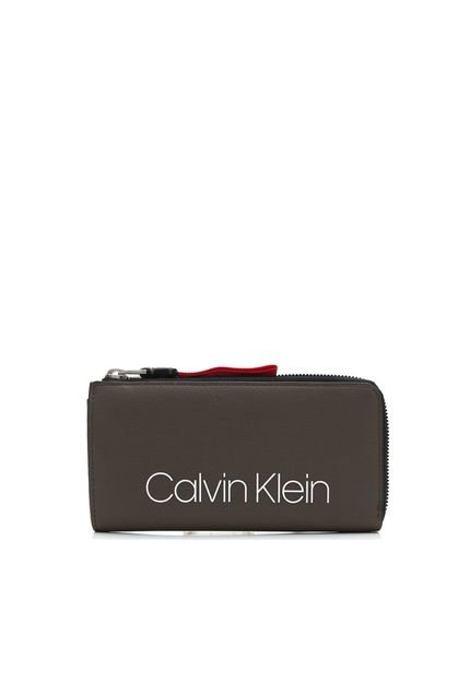 Carteira Calvin Klein Logo Marrom - Marca Calvin Klein