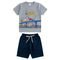 Kit 20 Unidades de Menino Masculino com 10 Bermudas e 10 Camisetas Moda Verão - Marca Alikids