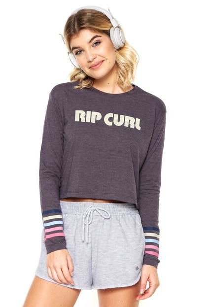 Camiseta Cropped Rip Curl Surf Revival Roxa - Marca Rip Curl