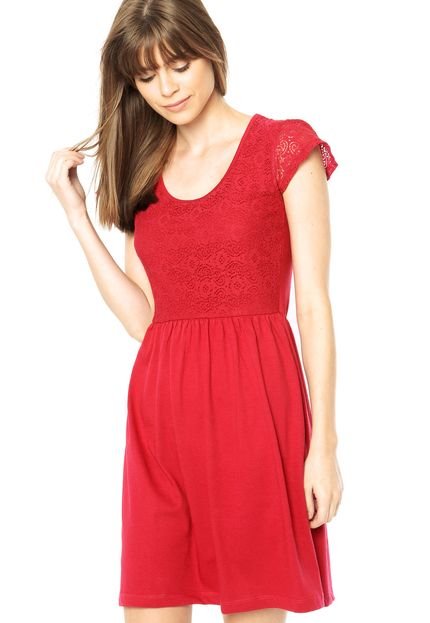 Vestido DAFITI JOY Recorte Vermelho - Marca DAFITI JOY