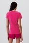 Camiseta GAP Reta Logo Rosa - Marca GAP