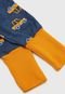 Pijama PUC Longo Infantil Carrinhos Azul-Marinho/Amarelo - Marca PUC